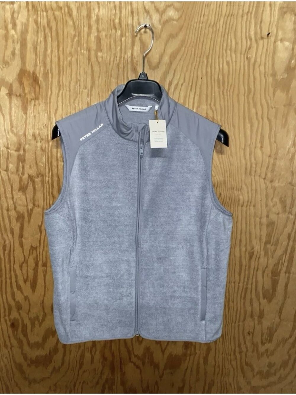 Peter Millar Crown Sport Fade Vest XXL Gale Grey Fleece Performance $225